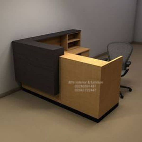 office reception counter, cash counter, office help front desk ,chair 19