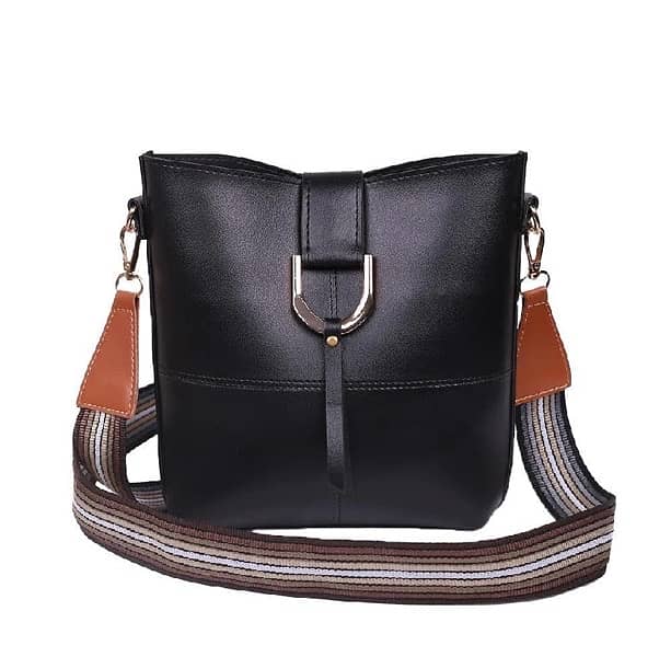 leather crossbody bag, black 0