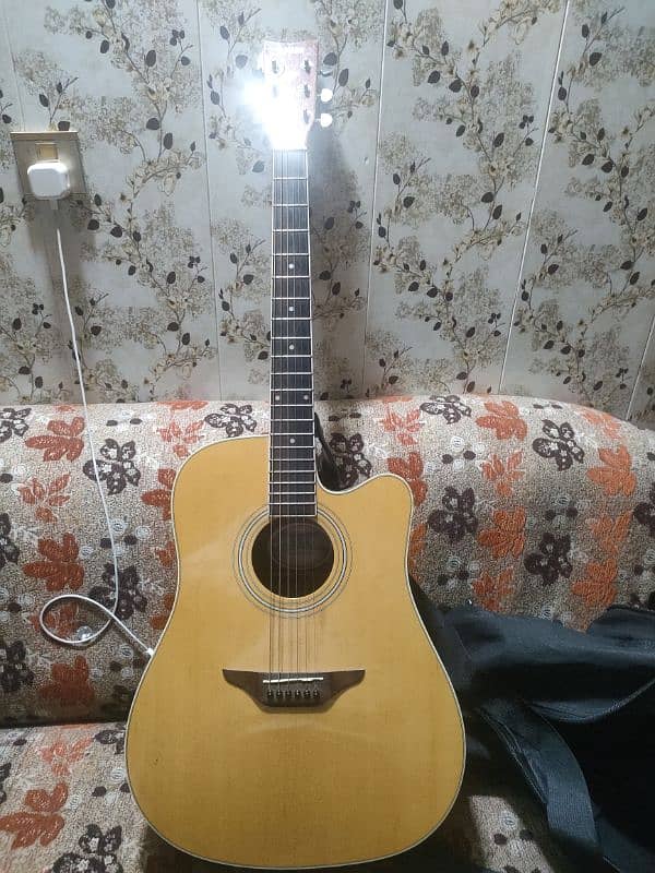 Yamaha fgx720 semi acoustic 0