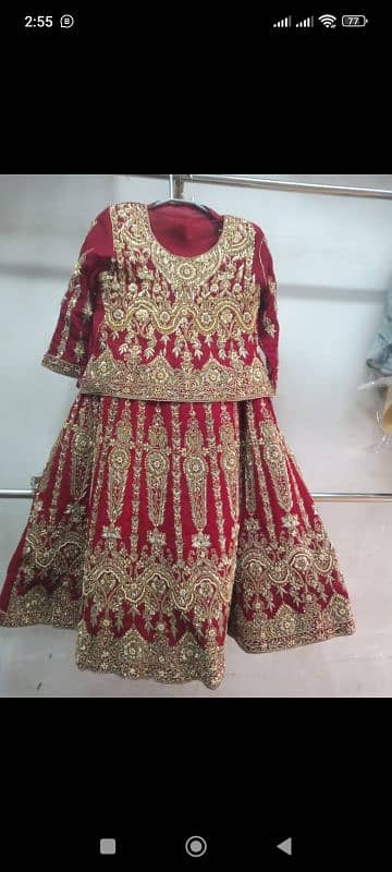 Bridal lehnga|Wedding dress|Designer bridal lehnga|Bridal dress| 1