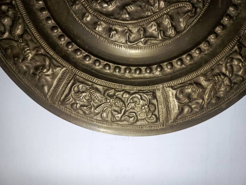 Vintage Indian brass wall 4