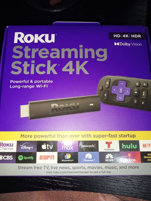 Roku Plug & Play Streaming Stick 4K | Dolby vision HD/HDR 0