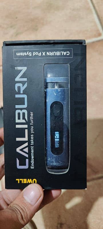 caliburn X pod vape with box 1