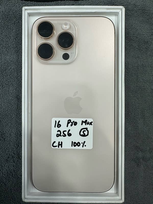 IPHONE 16 PRO MAX 256 GB CHA NON PTA 0