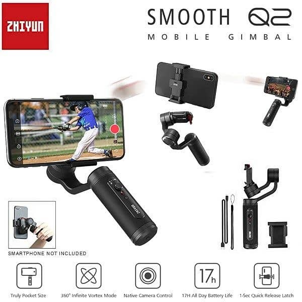 Zhiyun Smooth Q2 Smartphone Gimbal Stabilizer 4