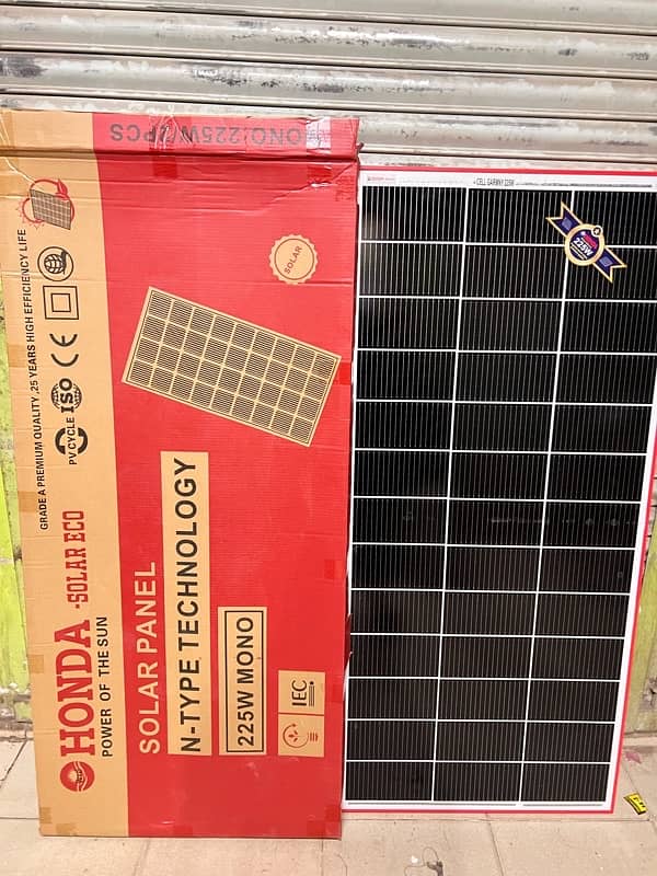 Honda 225W Solar plate  New stock Ready 0