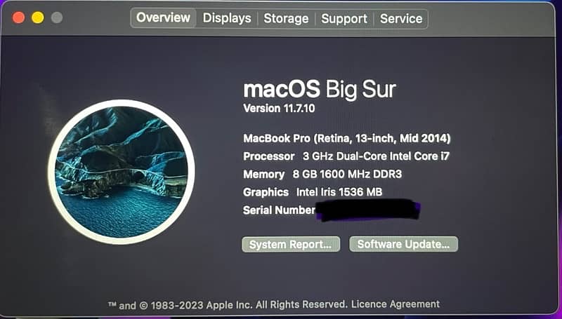 MACBOOK PRO 2014-mid 512GB dual CORE i7 1