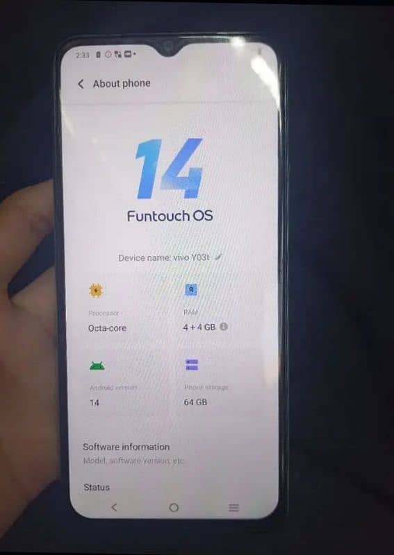 Vivo y03 ram 4+4 ROM 64 2