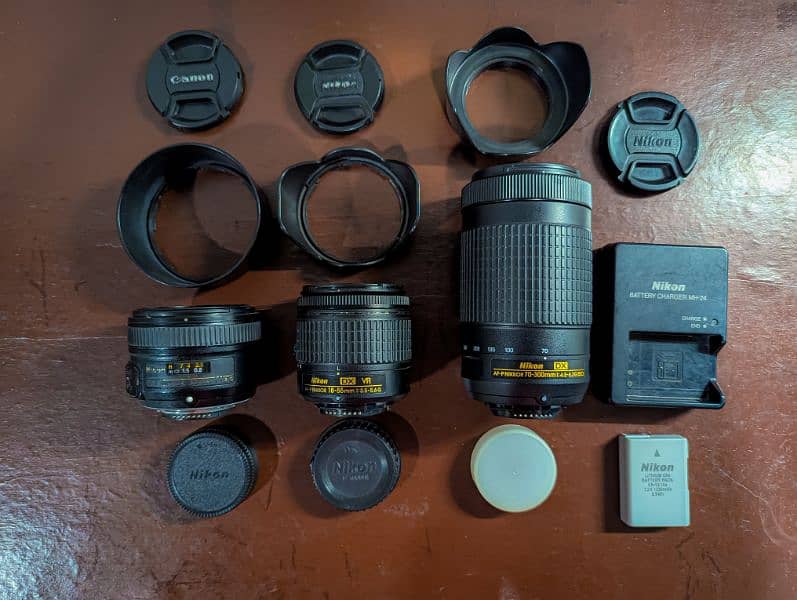 Nikon D5300 with variety of lenses 1