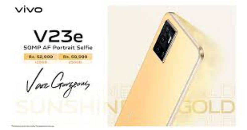 Vivo V23e Gold 8/128 fingerprint underdisplay 44W 5