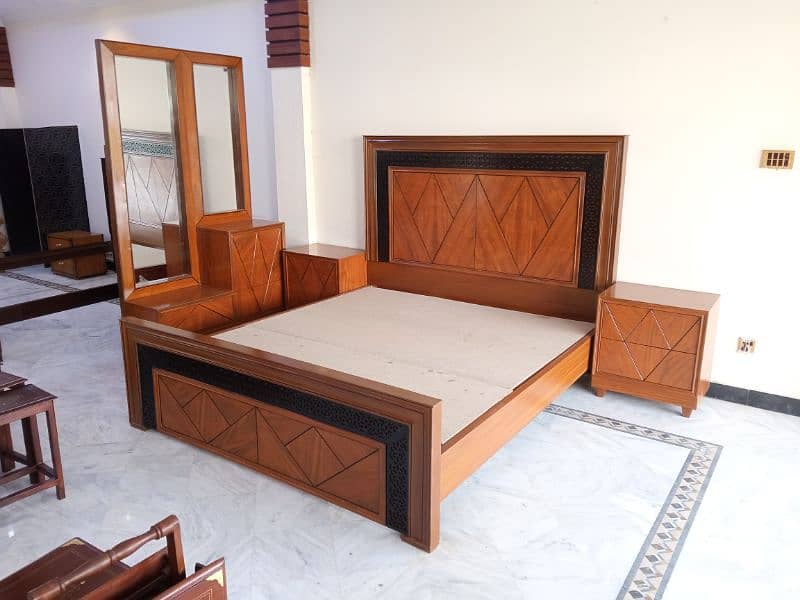 Bed set / King Size bed / Double Bed / Wooden bed 11