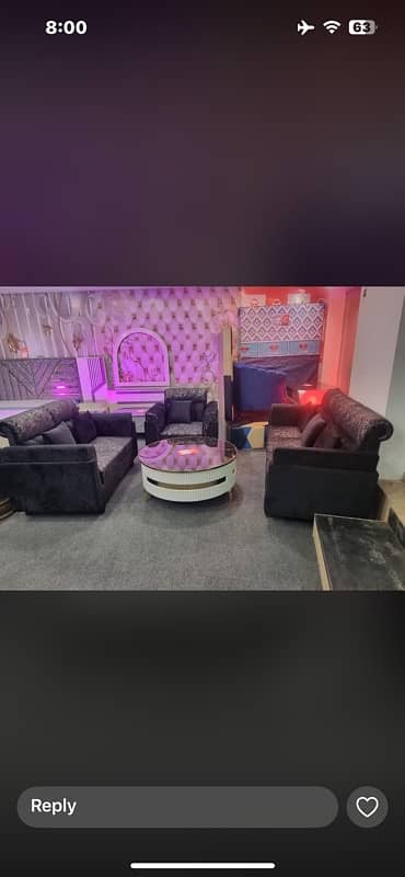 TV loan sofa set l shaped 4