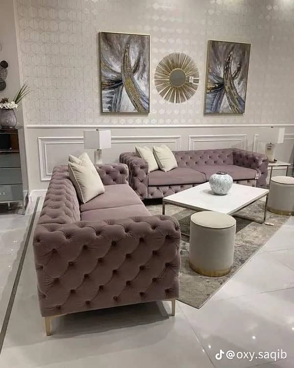 TV loan sofa set l shaped 6