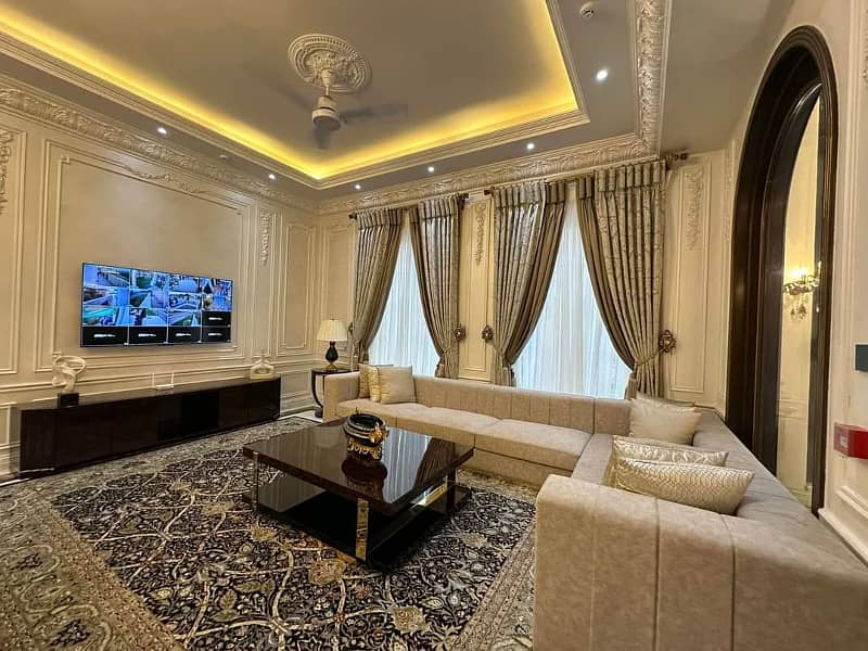 20 Marla Brand New Super Hot Located Furnished Fully Basement Bungalow With Pool Home Theatre Is Available For Rent In The Best Block Of DHA 6 Lahore 17