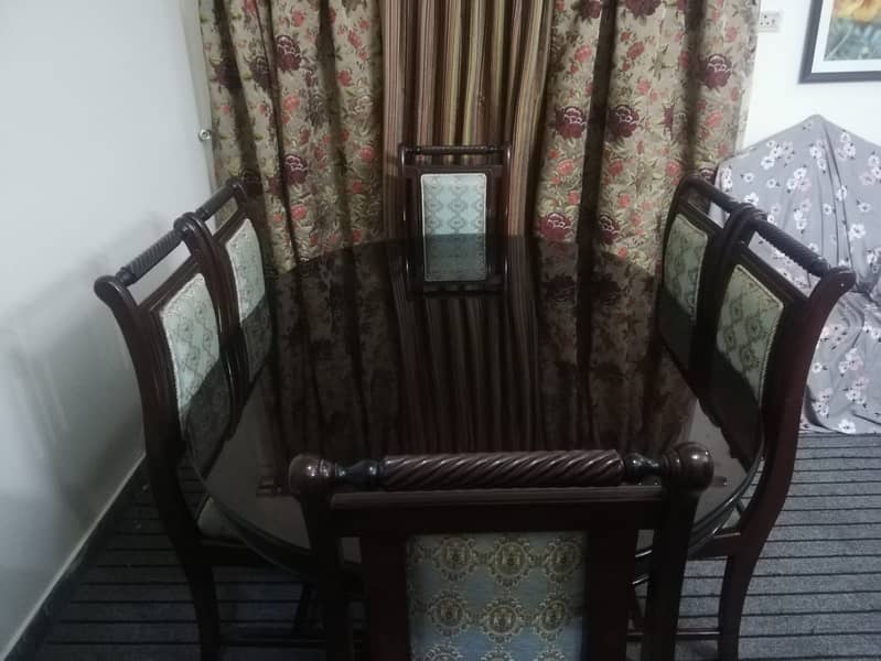 Dining table with 6 chairs 1