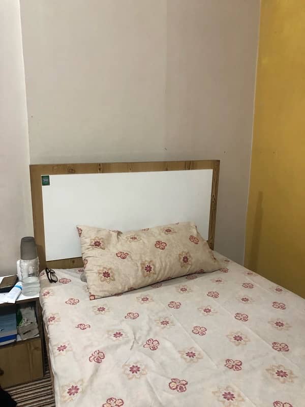 2 single bed  with drawers and mattress 1