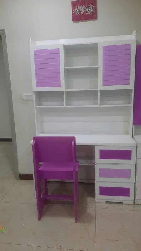 Girls study table chair and dressing 7