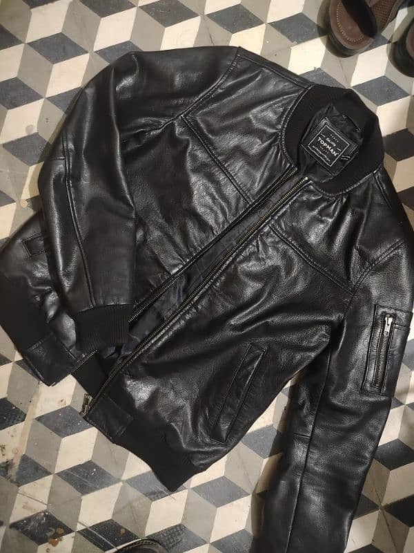 leather jacket branded bomber style 0