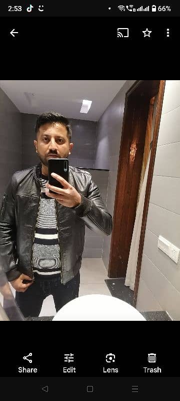 leather jacket branded bomber style 1