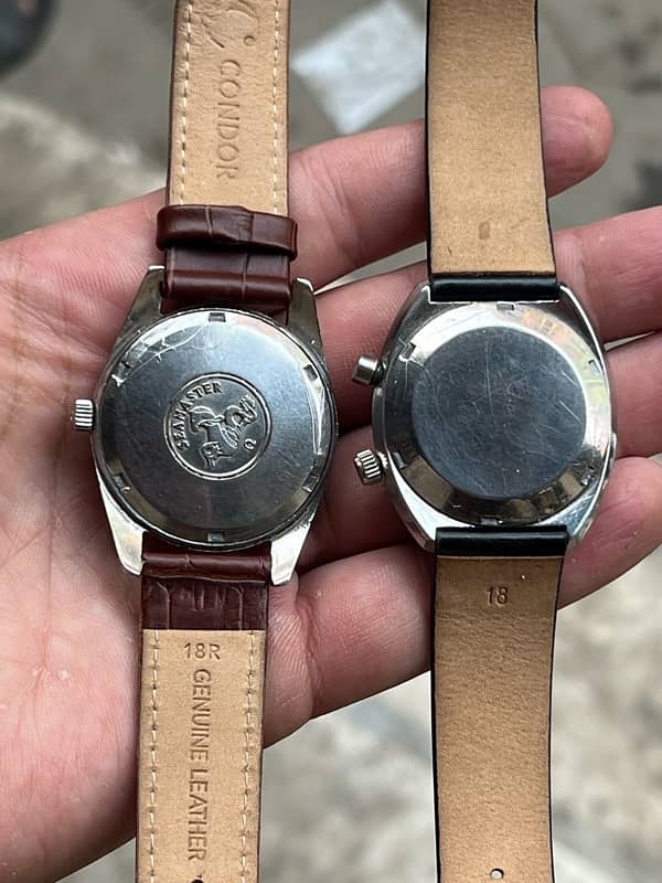 Two Omegas chronostop & seamaster chronometer. 2