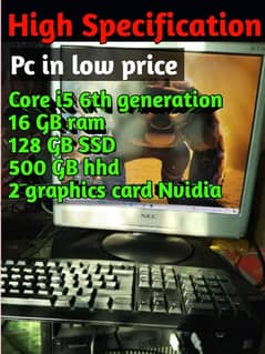 desktop gaming pc full setup  heavy pc for heavy work