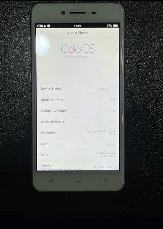 oppo A37 2 16  pta offical aprovde 03191635619 2