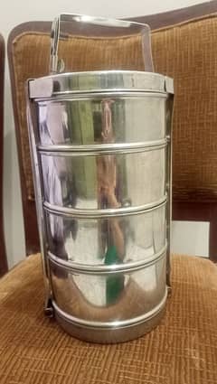 pure orignal stainless steel heavy steel Tiffin excellent condition