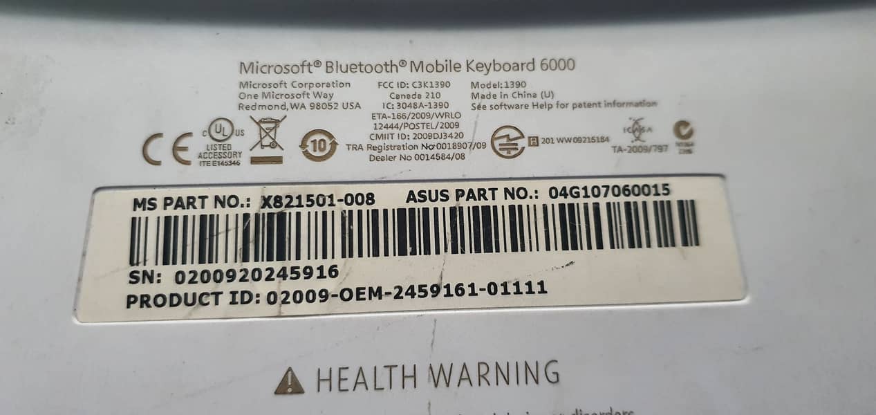 Microsoft Bluetooth Keyboard 6000 3