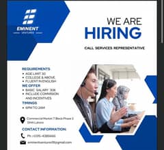 customer service representative required male and female both