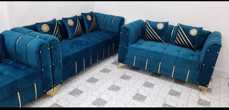 New Texture Design 6 Seater Stylish Sofa Set 1