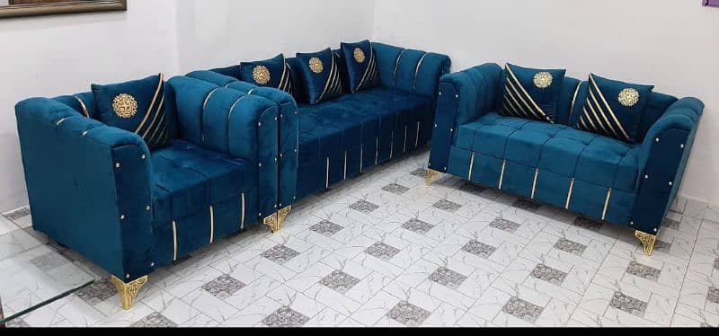 New Texture Design 6 Seater Stylish Sofa Set 2