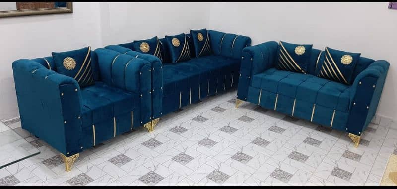 New Texture Design 6 Seater Stylish Sofa Set 4