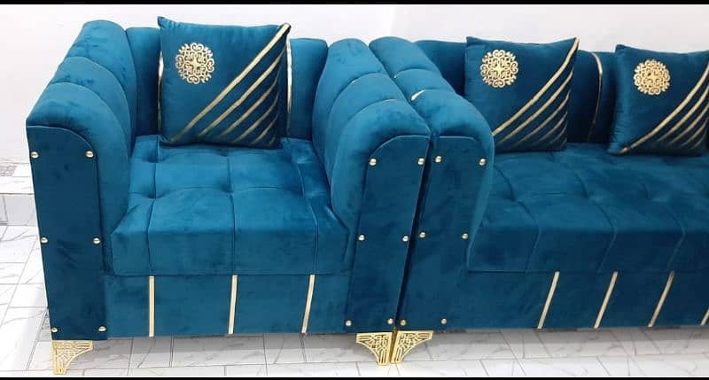 New Texture Design 6 Seater Stylish Sofa Set 5