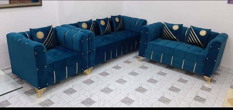 New Texture Design 6 Seater Stylish Sofa Set 7