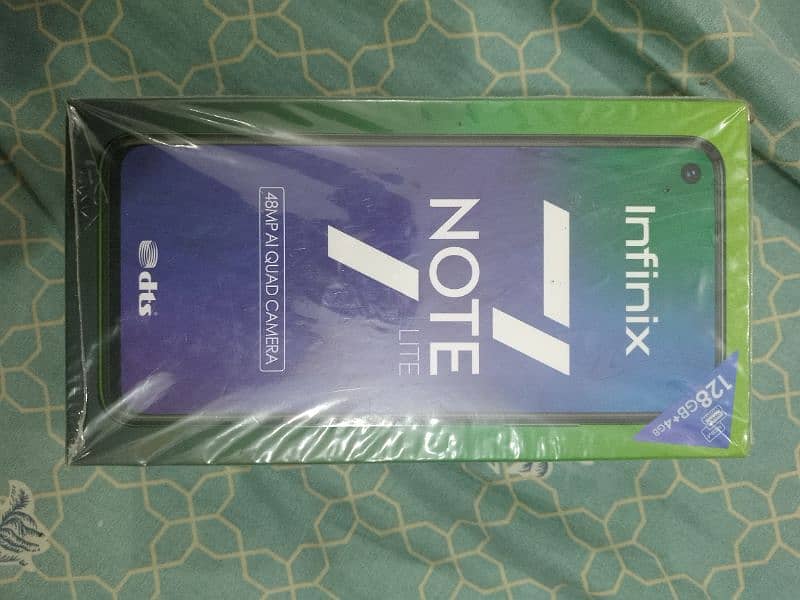 Infinix note 7 lite 4gb 128gb only box ha 9