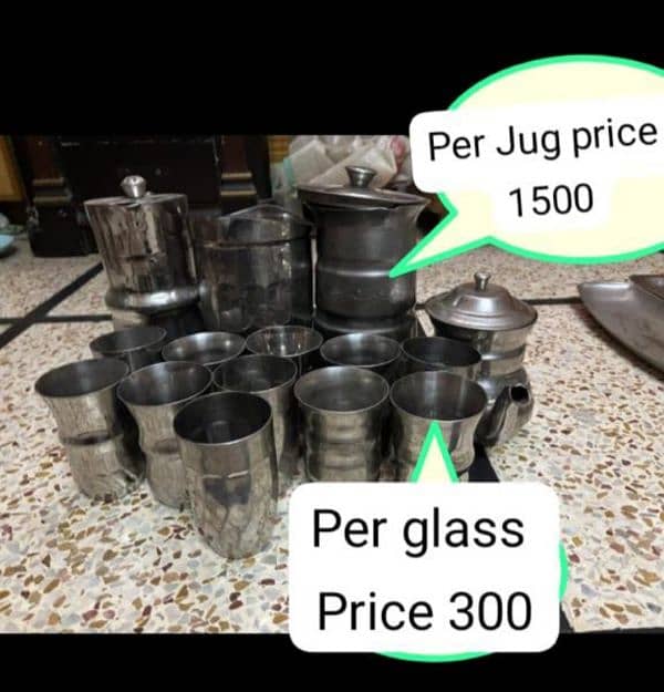 Steel  Pots   in very nice condition For Contact Call 03344723227 1