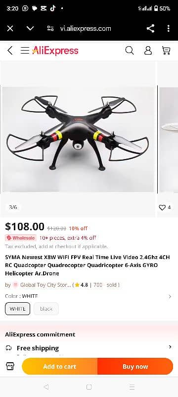 SYMA Newest X8W WIFI FPV Drone 3