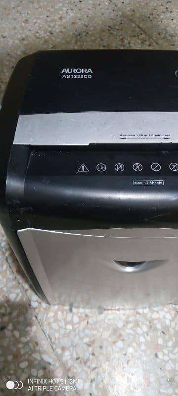 Aurora Paper shredder 2