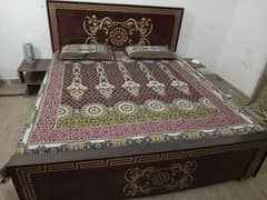 bed without mattress side table Dressing table