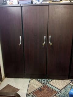 Wooden wardrobe 3 doors