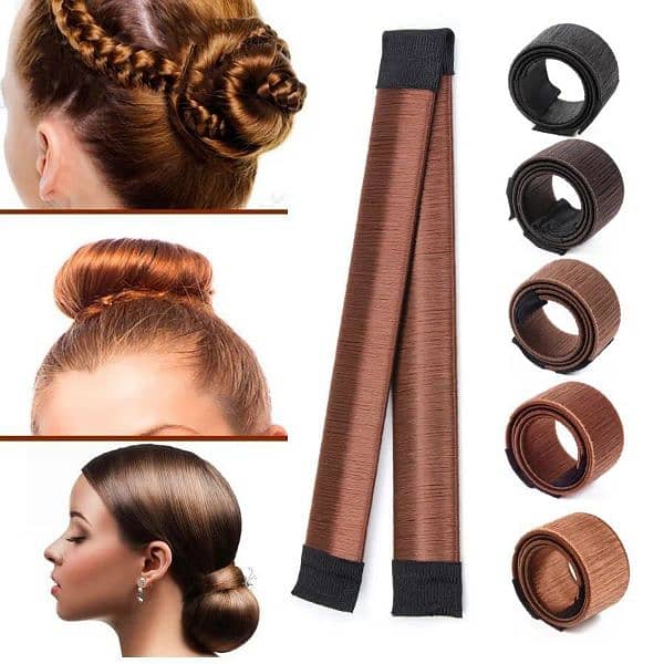 Beautiful French Braid Hair Ladies Bun Making Tool 0