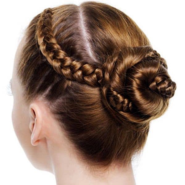 Beautiful French Braid Hair Ladies Bun Making Tool 1