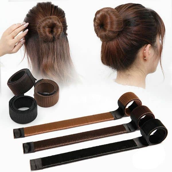 Beautiful French Braid Hair Ladies Bun Making Tool 4