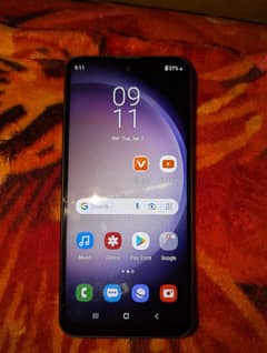 Samsung A73S Mobile hai Samsung ki copy hai condition new box ke sath