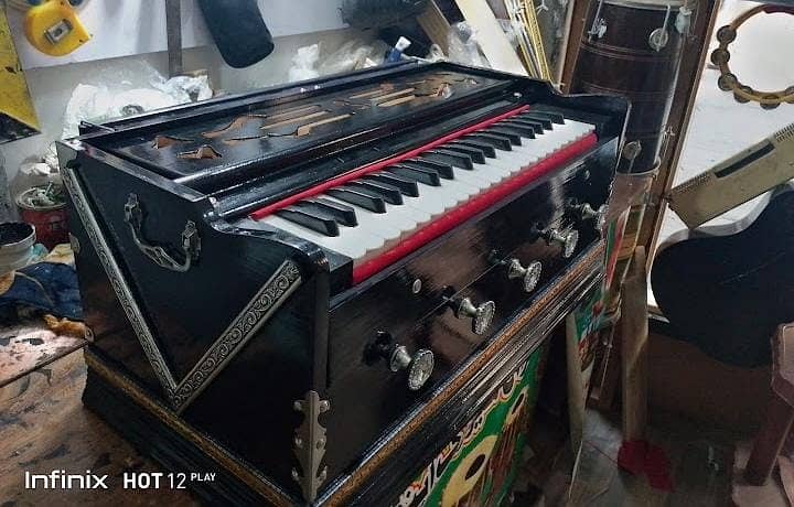 PROFESSIONAL HARMONIUM With Bag|Tabla|Guitar|Music Instruments 18