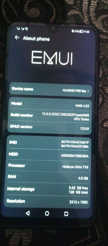 Huawie p30 lite for sale / exchange possible 1