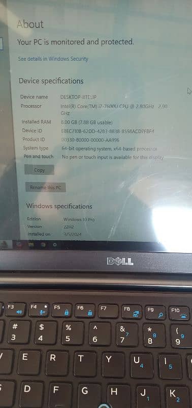 Dell Laptop i7 7th GEN 0