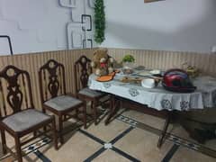 dining  table  6 chair's