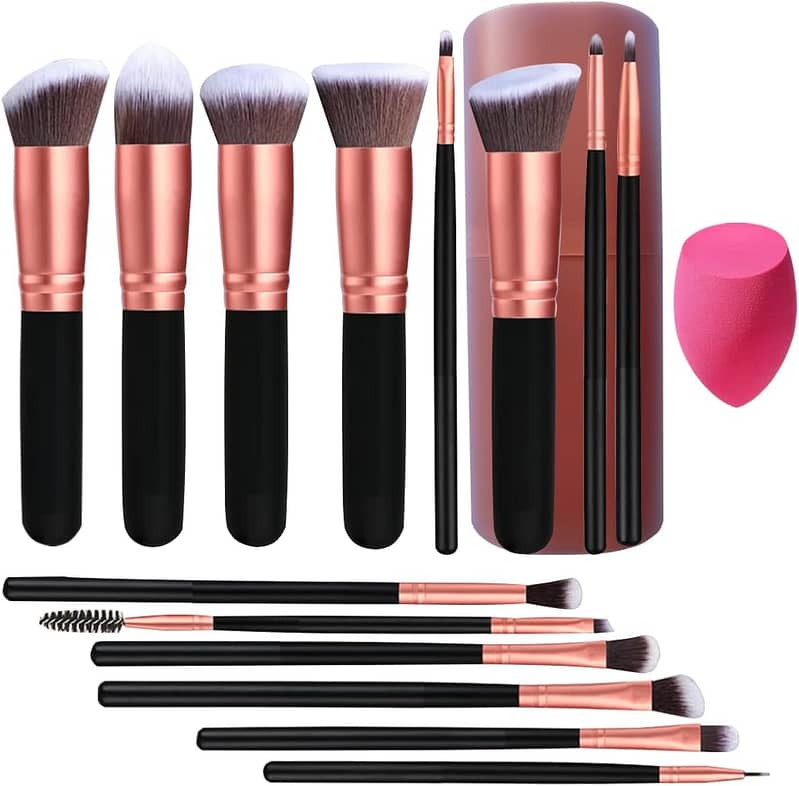 WET SKY - Makeup Brushes Set 14 PCS For foundation, Powder, Concealer 0