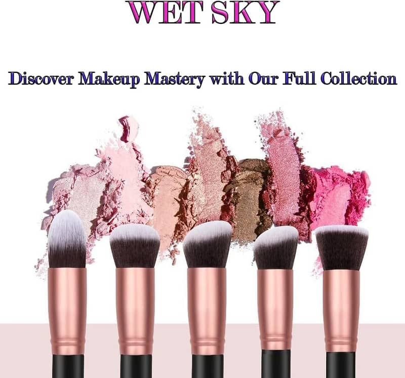 WET SKY - Makeup Brushes Set 14 PCS For foundation, Powder, Concealer 1